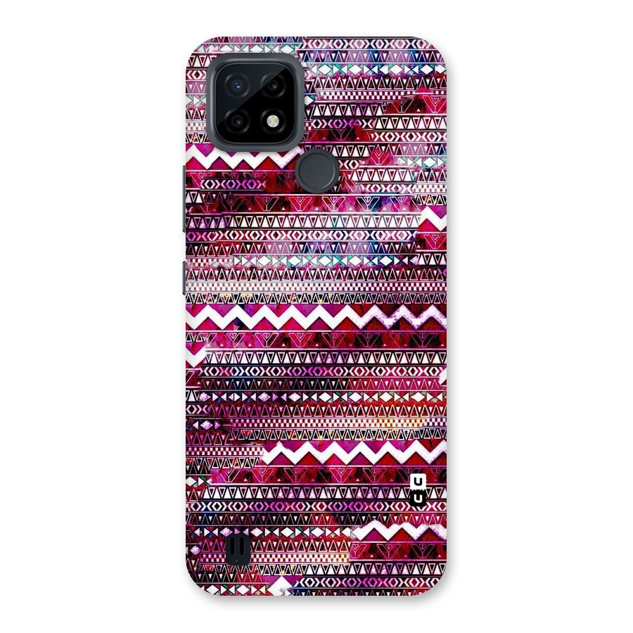 Pink Indie Pattern Back Case for Realme C21