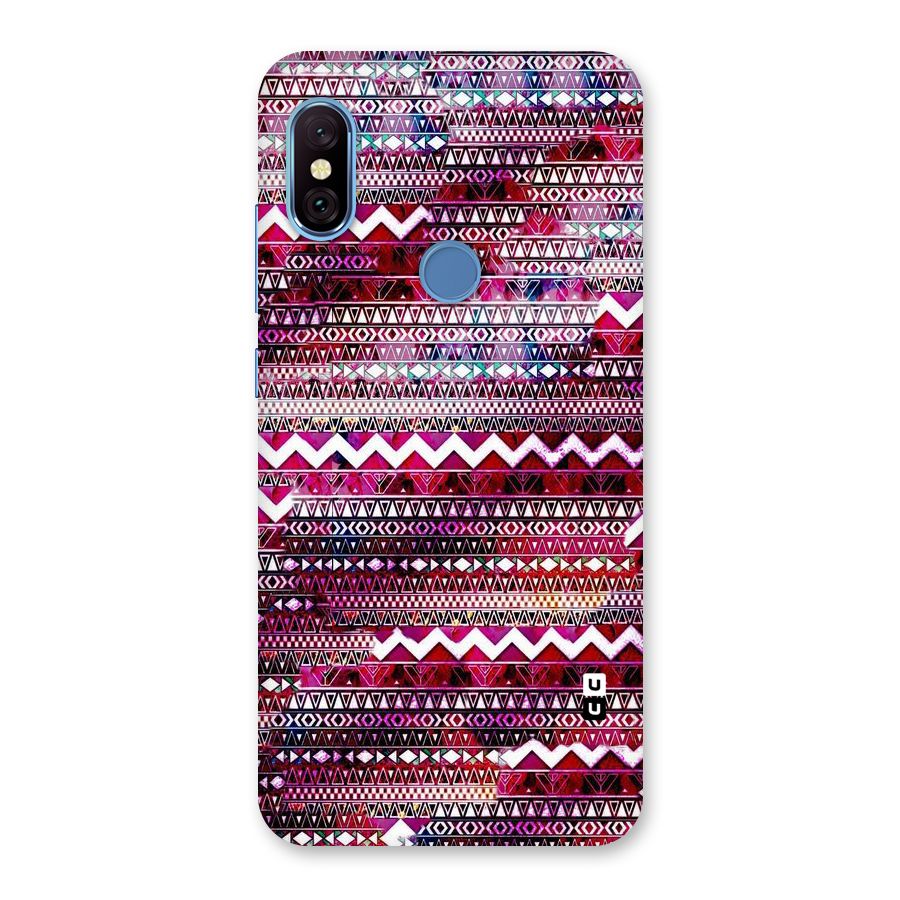 Pink Indie Pattern Back Case for Redmi Note 6 Pro