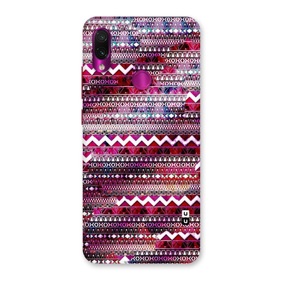 Pink Indie Pattern Back Case for Redmi Note 7 Pro
