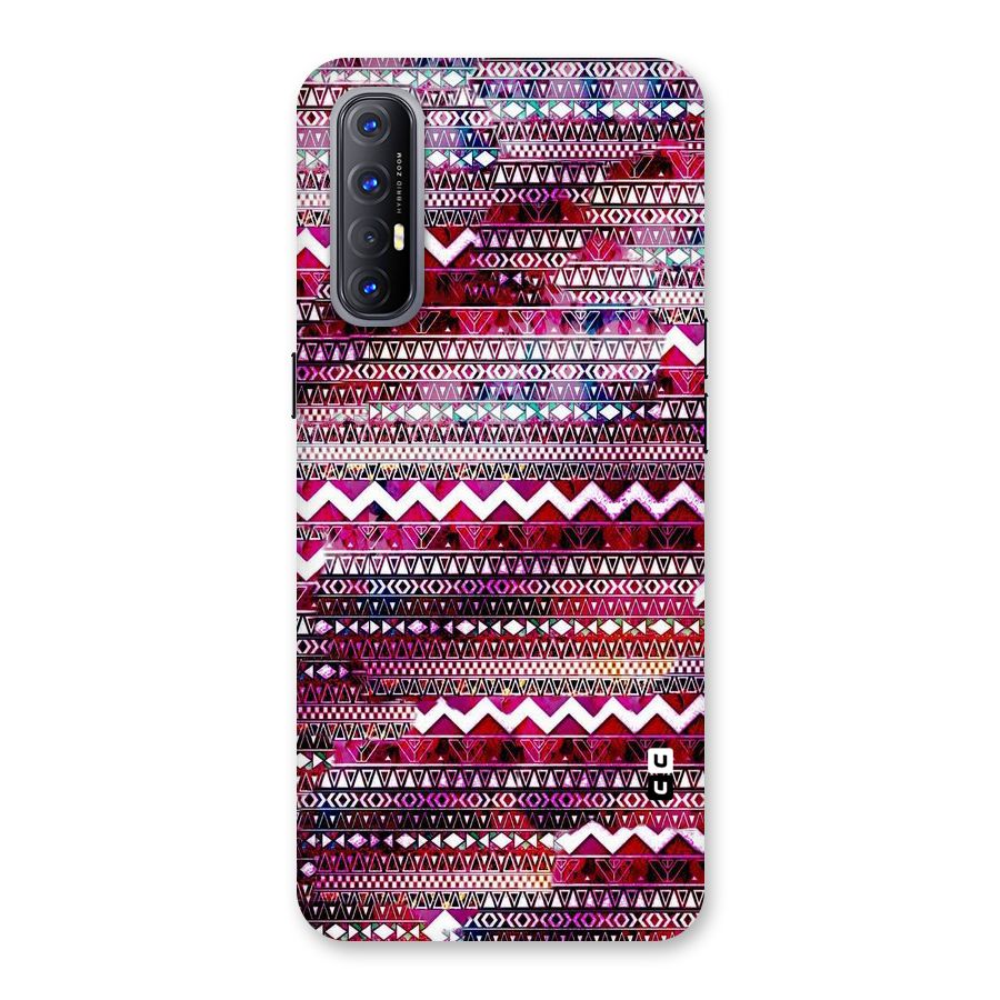 Pink Indie Pattern Back Case for Reno3 Pro