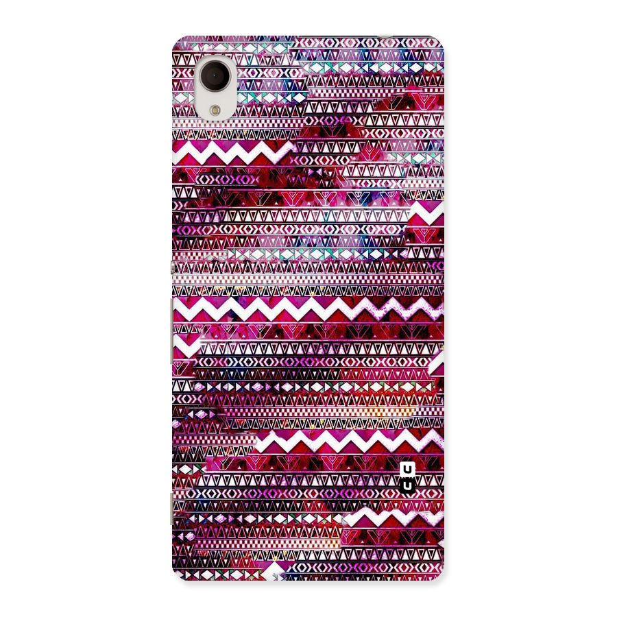 Pink Indie Pattern Back Case for Sony Xperia M4