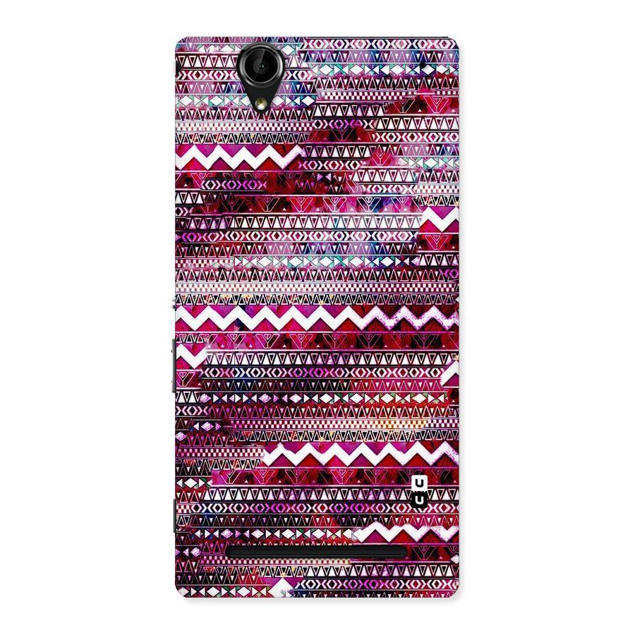 Pink Indie Pattern Back Case for Sony Xperia T2