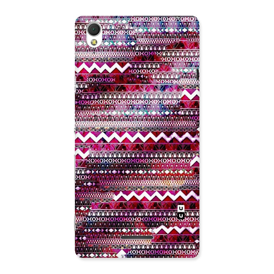 Pink Indie Pattern Back Case for Sony Xperia T3