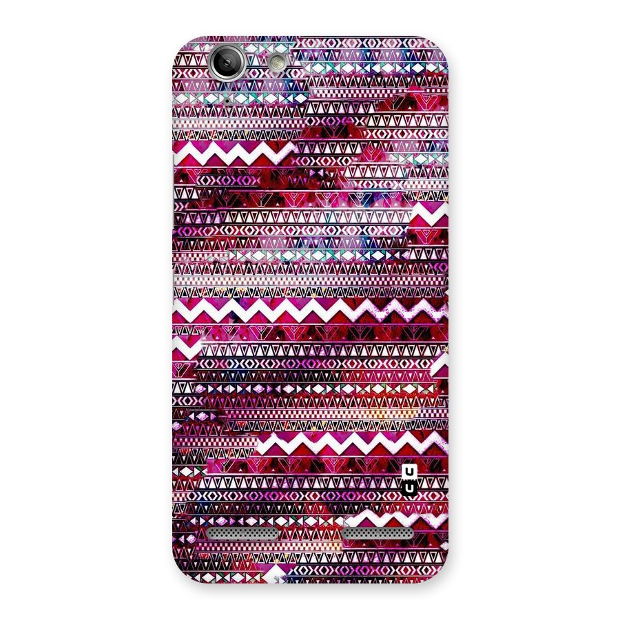 Pink Indie Pattern Back Case for Vibe K5