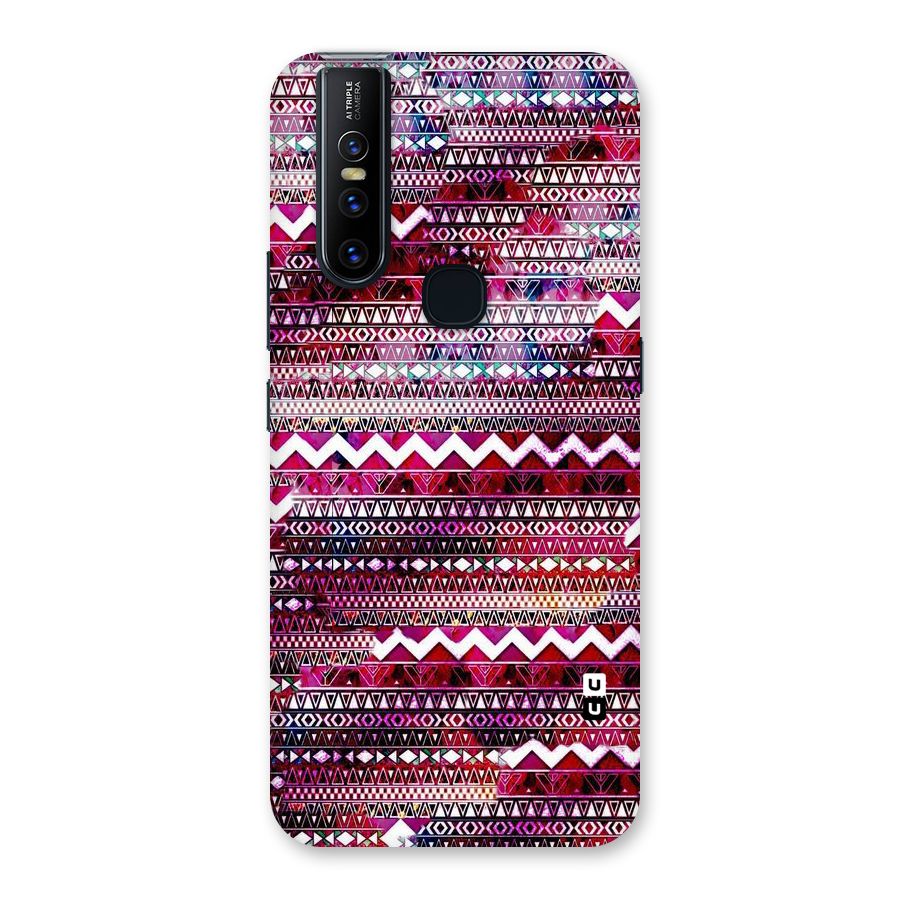 Pink Indie Pattern Back Case for Vivo V15