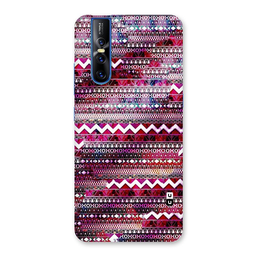 Pink Indie Pattern Back Case for Vivo V15 Pro