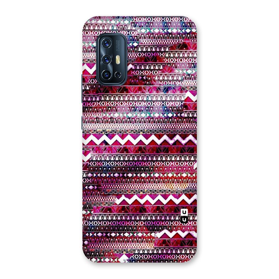 Pink Indie Pattern Back Case for Vivo V17