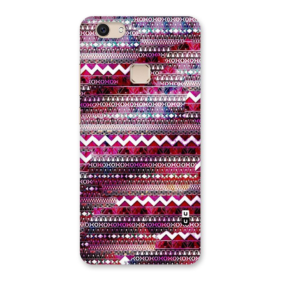 Pink Indie Pattern Back Case for Vivo V7