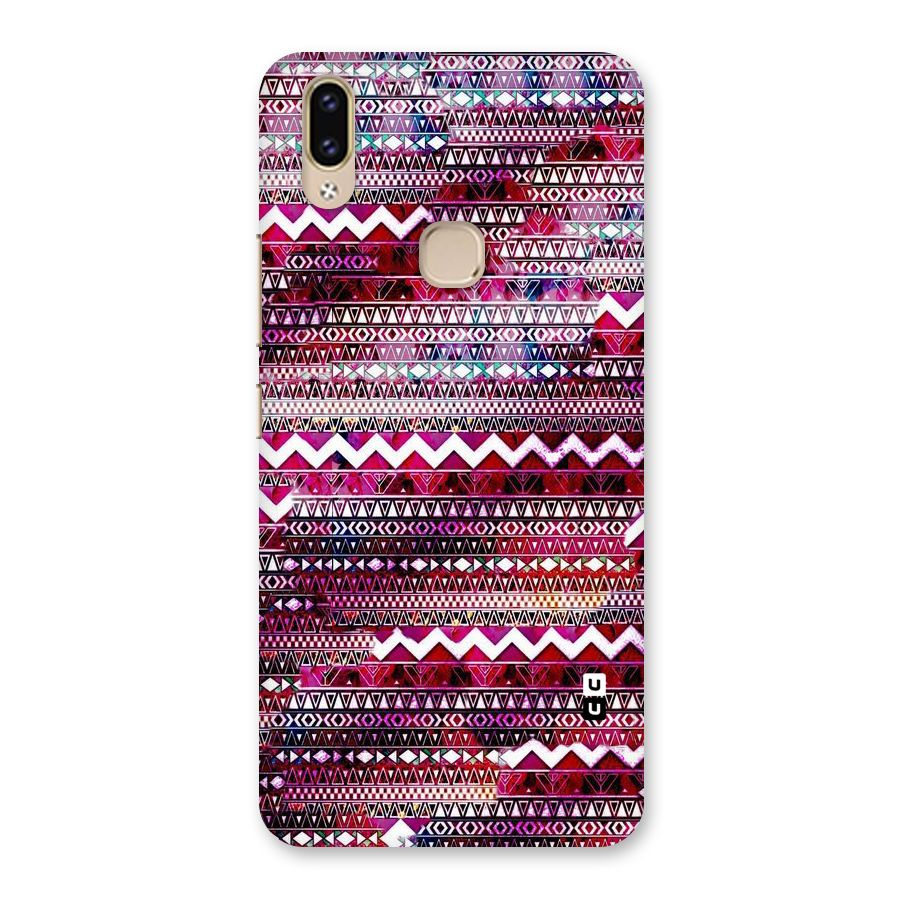 Pink Indie Pattern Back Case for Vivo V9 Youth