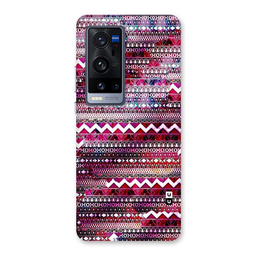 Pink Indie Pattern Back Case for Vivo X60 Pro Plus