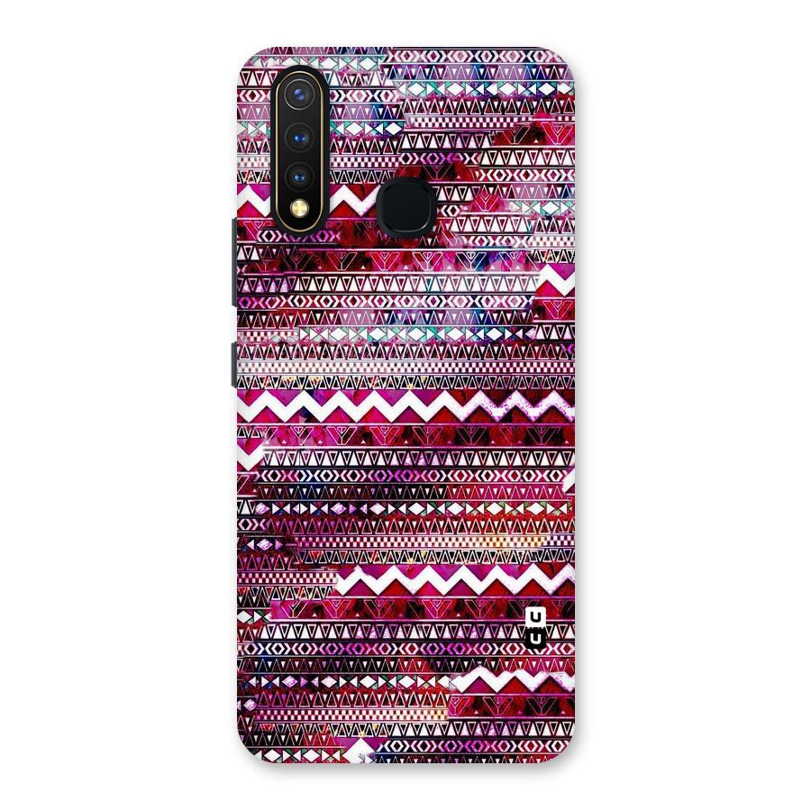 Pink Indie Pattern Back Case for Vivo Y19