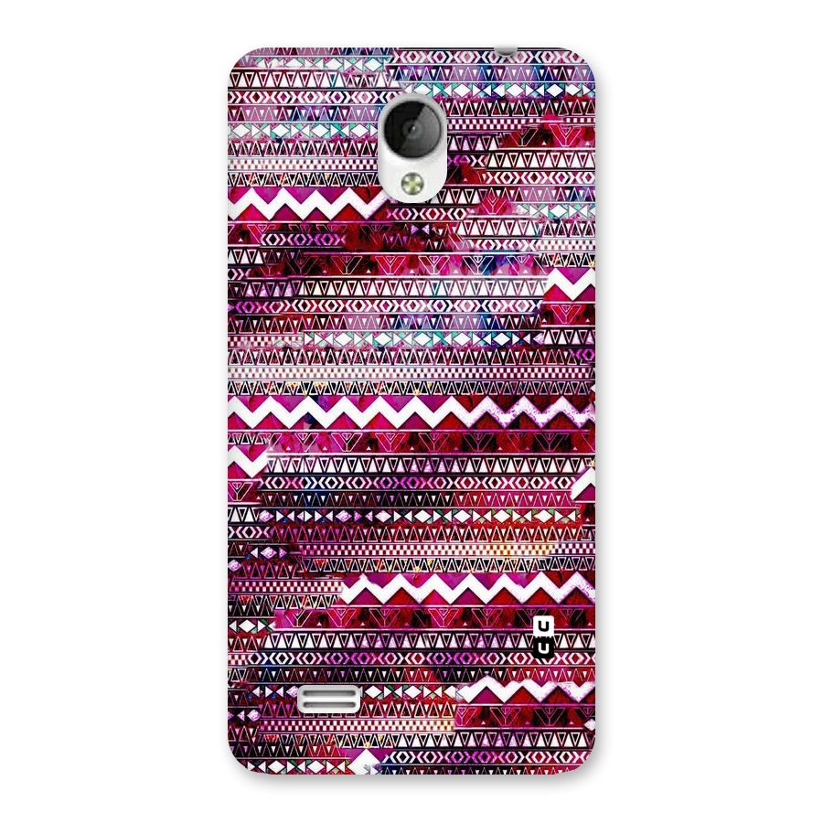 Pink Indie Pattern Back Case for Vivo Y21
