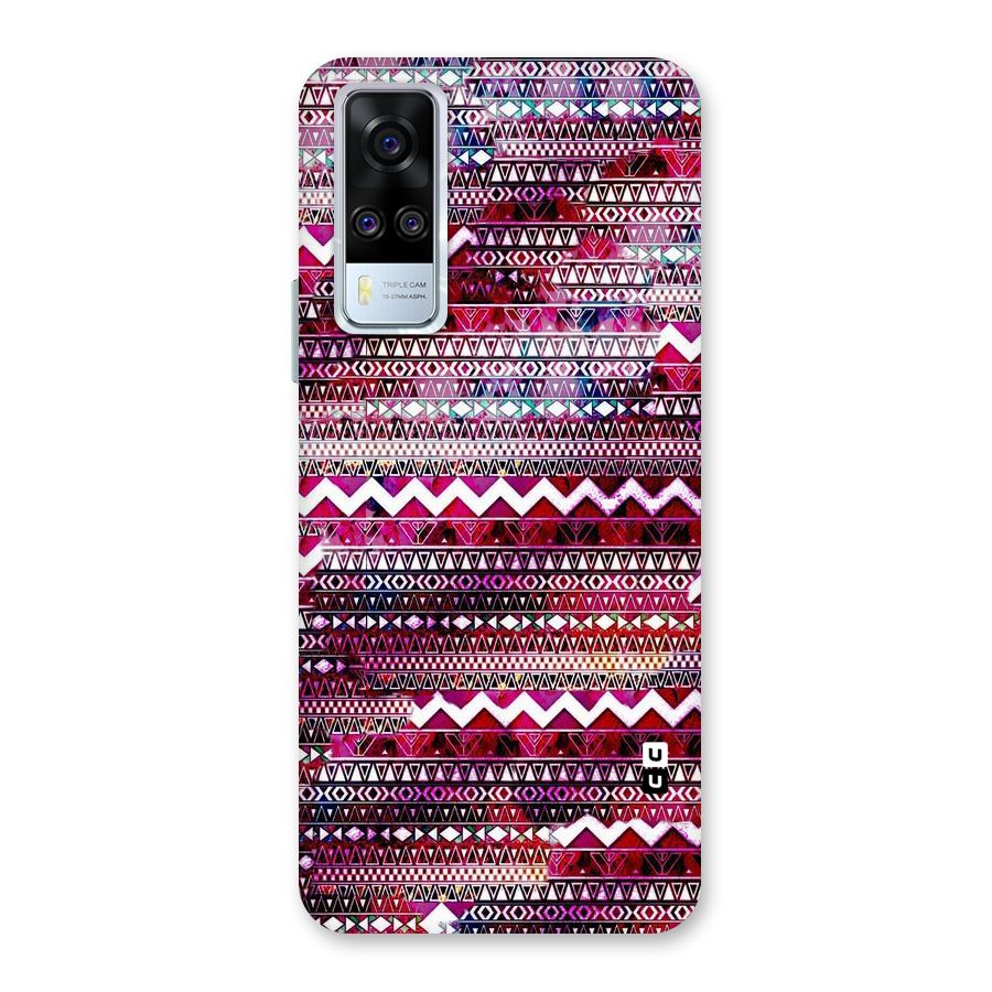 Pink Indie Pattern Back Case for Vivo Y31