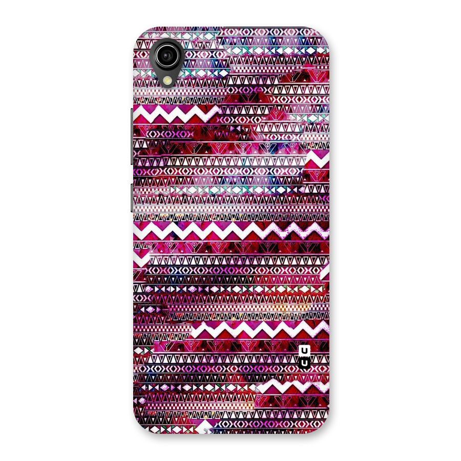 Pink Indie Pattern Back Case for Vivo Y90