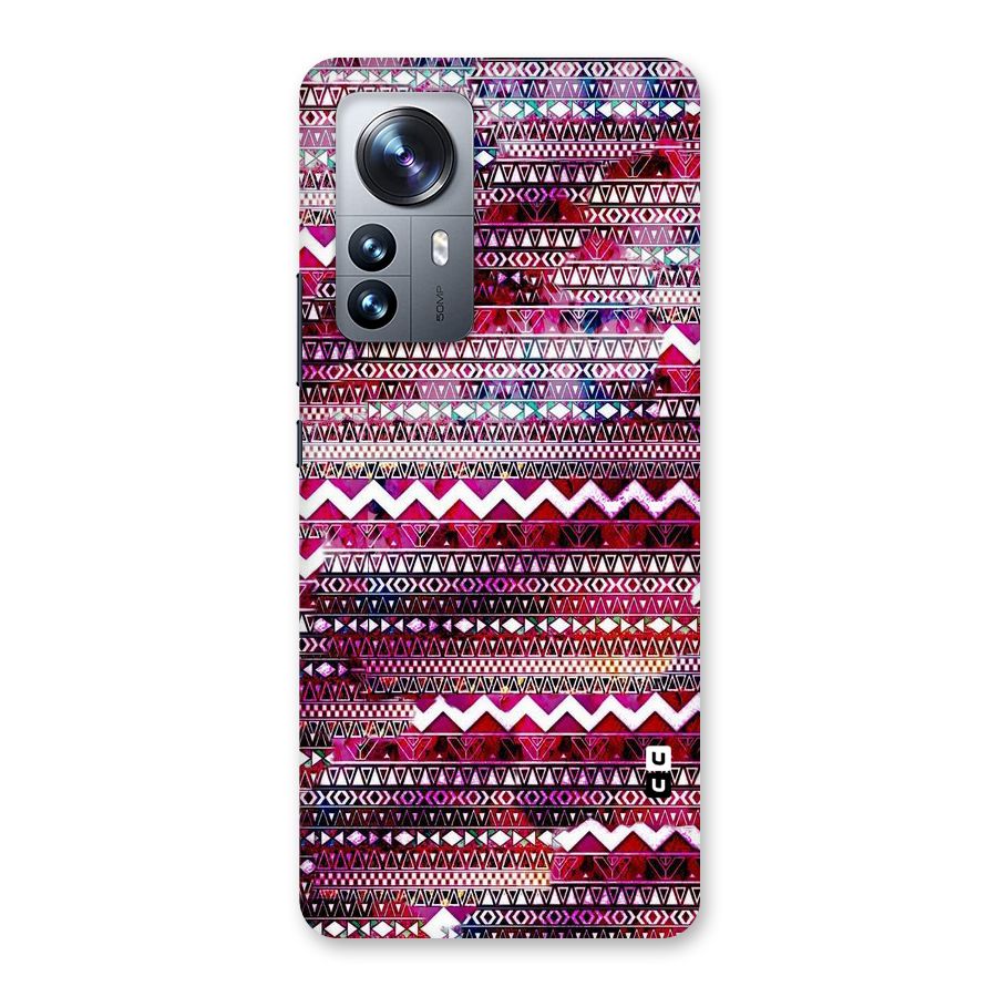 Pink Indie Pattern Back Case for Xiaomi 12 Pro