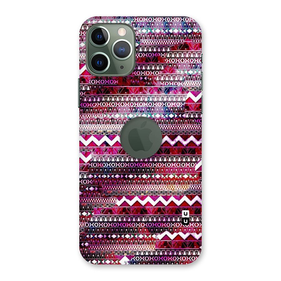 Pink Indie Pattern Back Case for iPhone 11 Pro Logo  Cut
