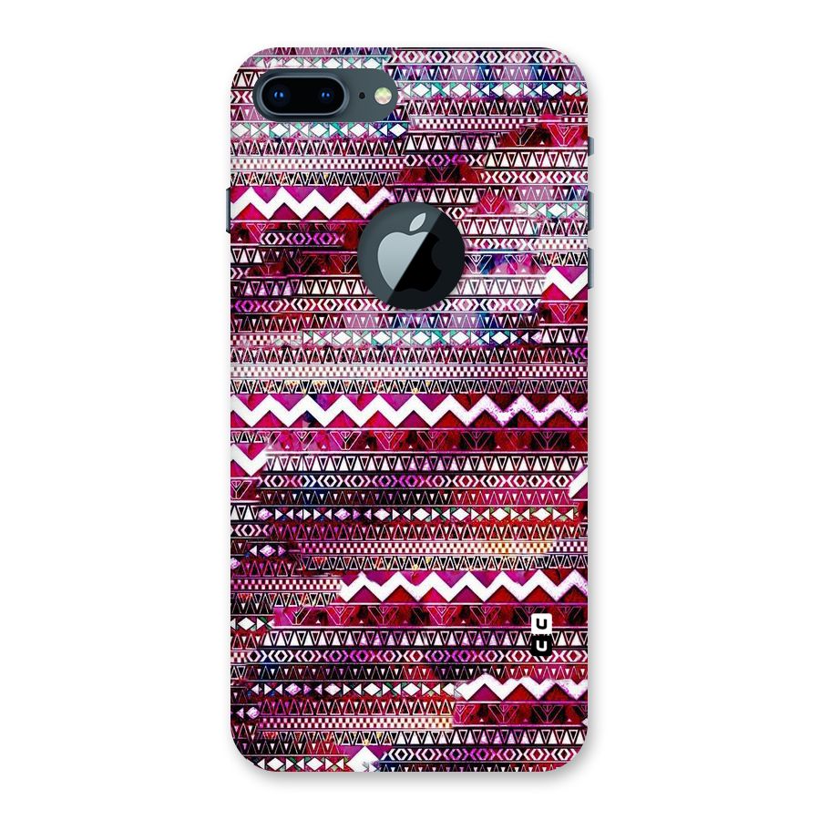 Pink Indie Pattern Back Case for iPhone 7 Plus Logo Cut