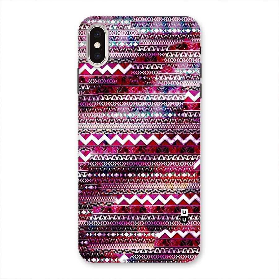 Pink Indie Pattern Back Case for iPhone XS Max