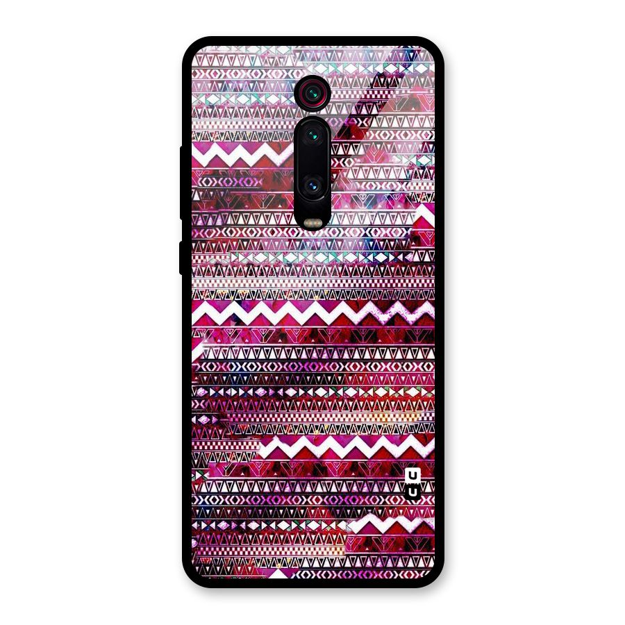 Pink Indie Pattern Glass Back Case for Redmi K20