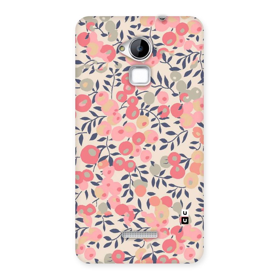 Pink Leaf Pattern Back Case for Coolpad Note 3
