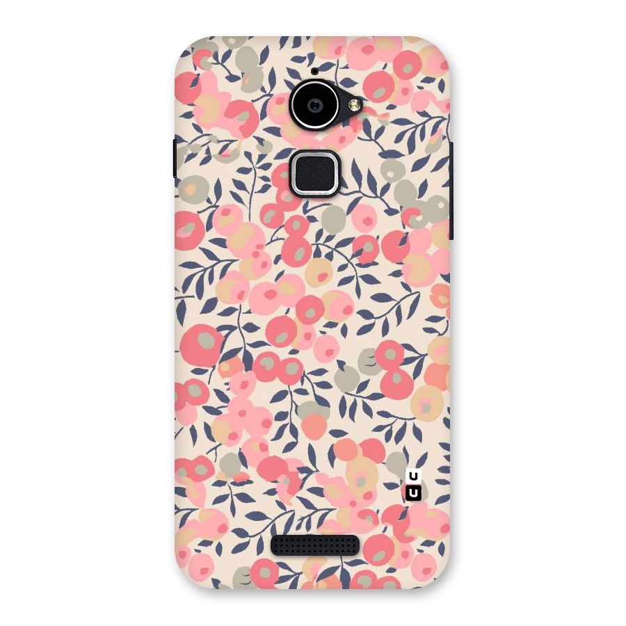 Pink Leaf Pattern Back Case for Coolpad Note 3 Lite