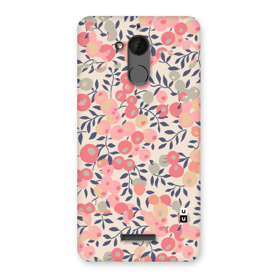 Pink Leaf Pattern Back Case for Coolpad Note 5