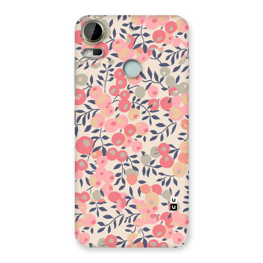 Pink Leaf Pattern Back Case for Desire 10 Pro
