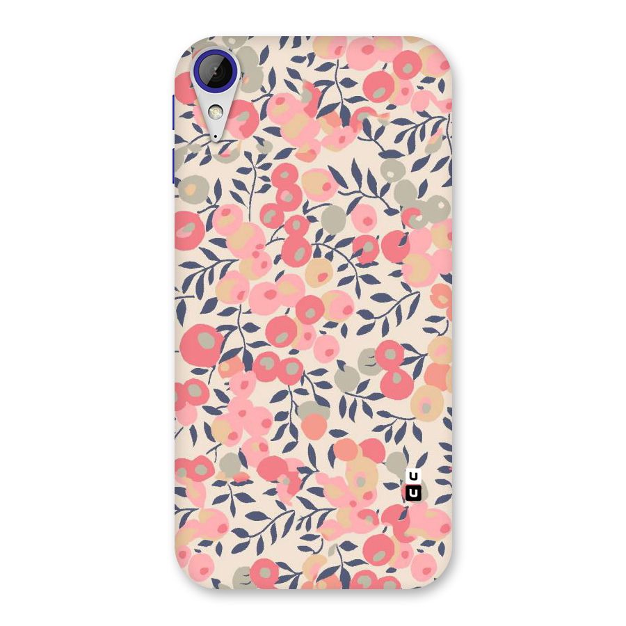 Pink Leaf Pattern Back Case for Desire 830