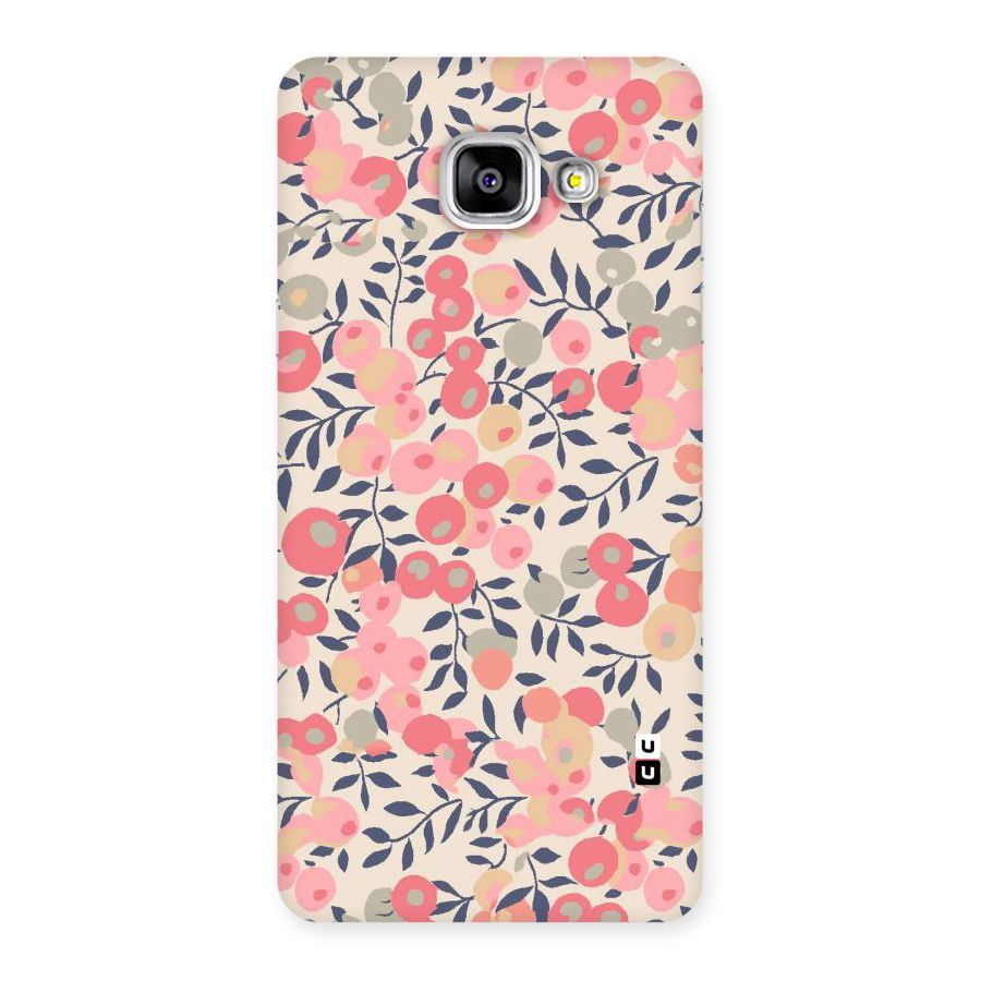 Pink Leaf Pattern Back Case for Galaxy A5 2016