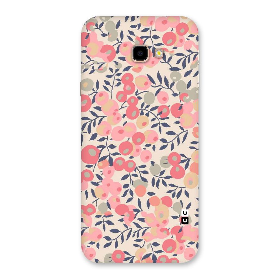 Pink Leaf Pattern Back Case for Galaxy J4 Plus