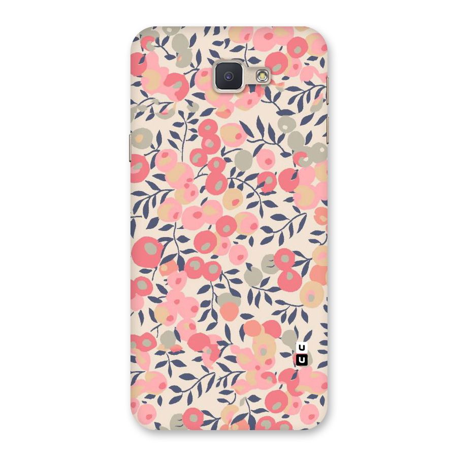 Pink Leaf Pattern Back Case for Galaxy J5 Prime