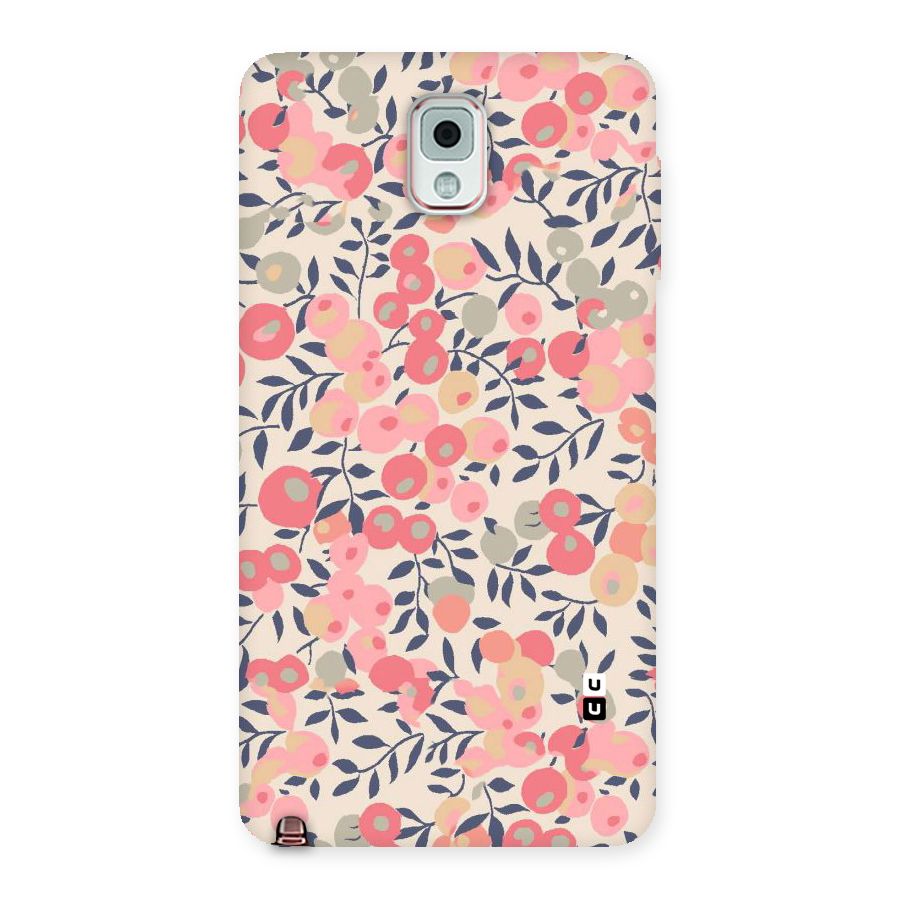 Pink Leaf Pattern Back Case for Galaxy Note 3