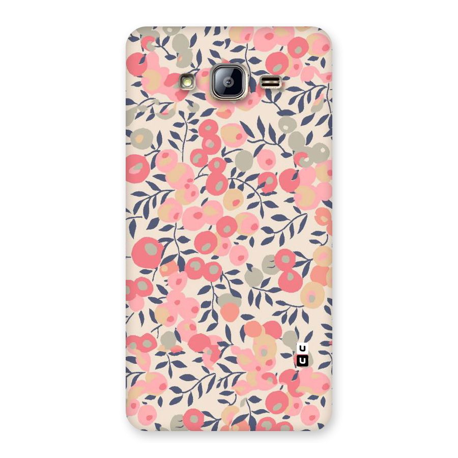 Pink Leaf Pattern Back Case for Galaxy On5