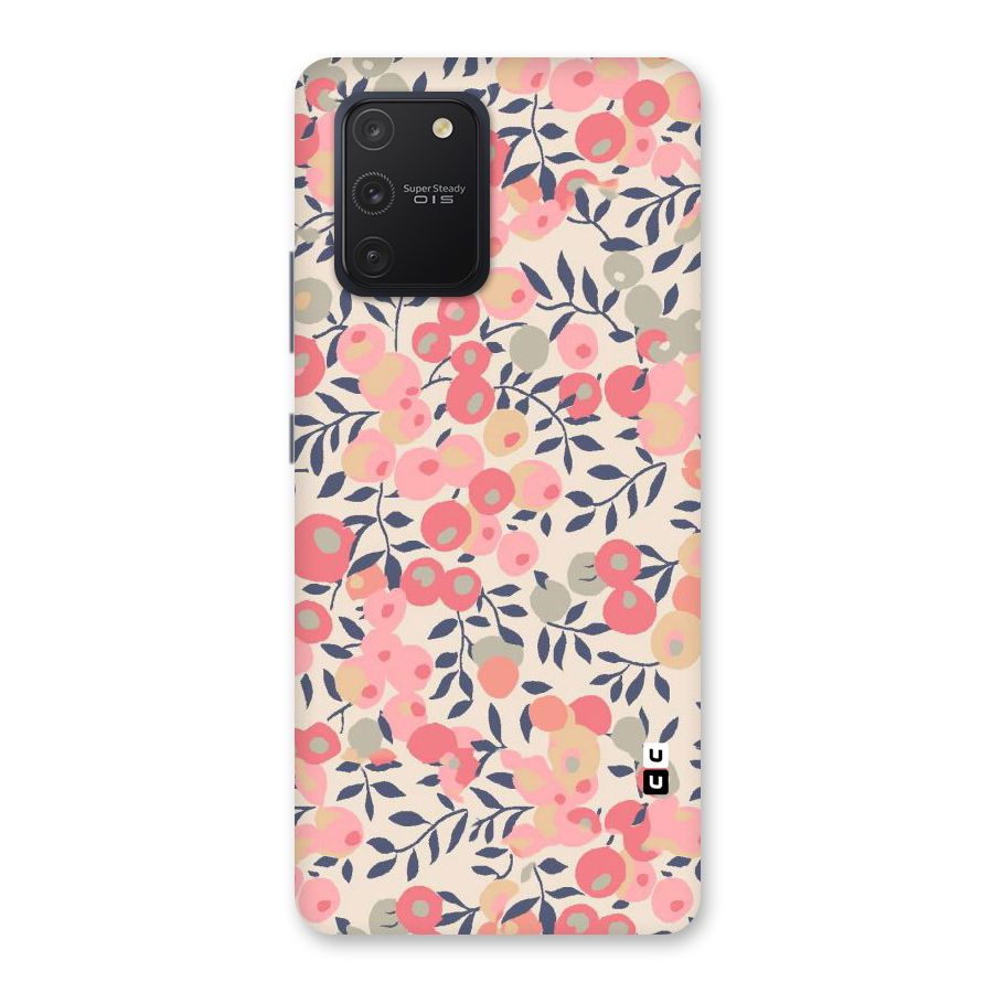 Pink Leaf Pattern Back Case for Galaxy S10 Lite