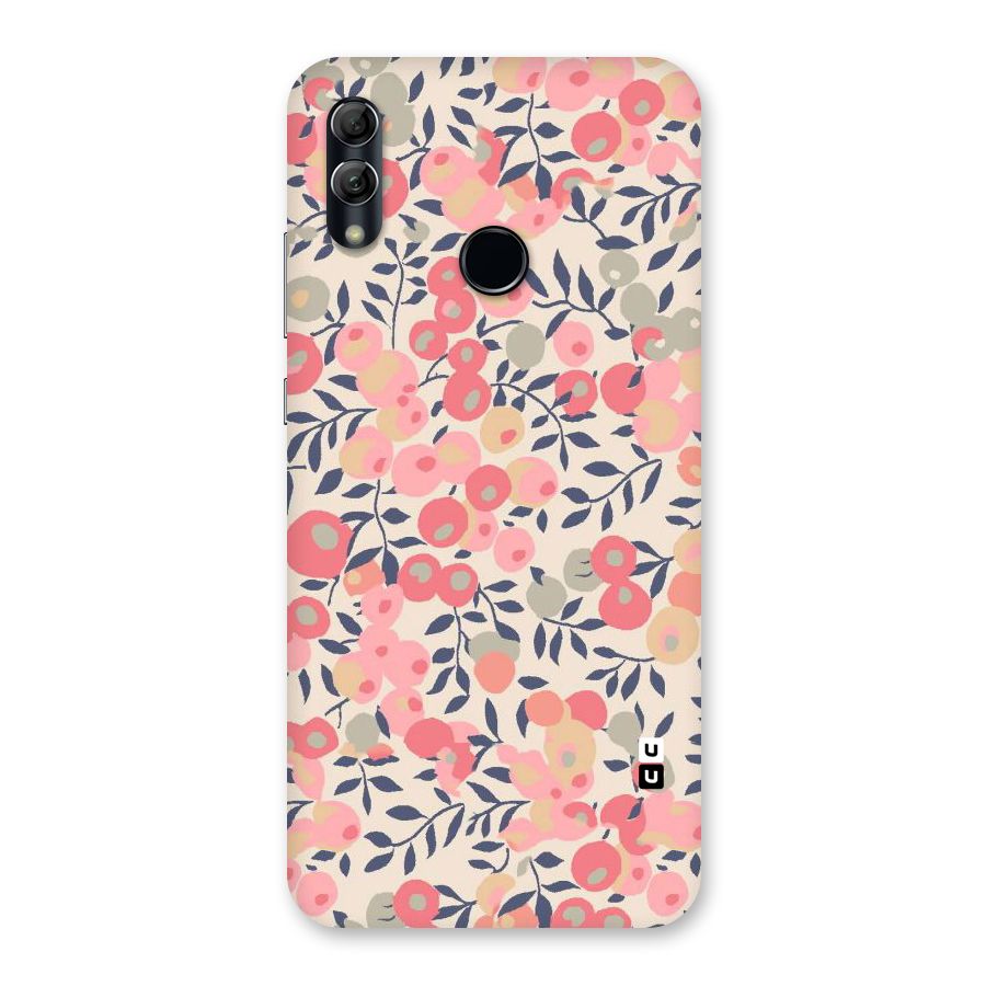 Pink Leaf Pattern Back Case for Honor 10 Lite