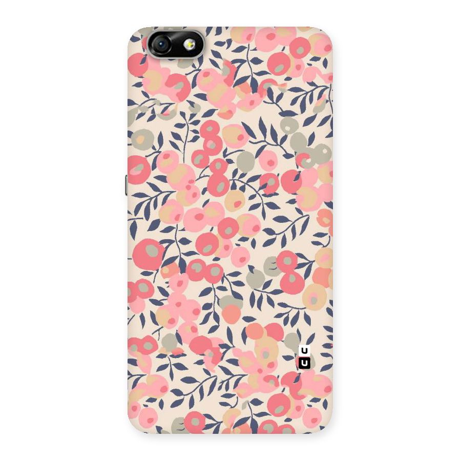 Pink Leaf Pattern Back Case for Honor 4X