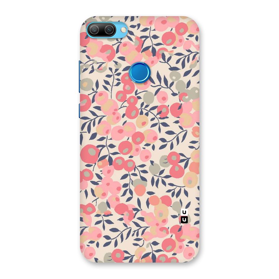 Pink Leaf Pattern Back Case for Honor 9N