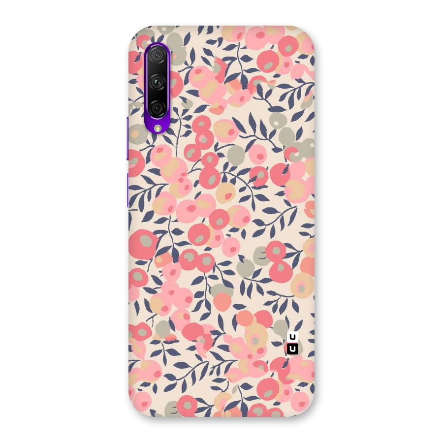 Pink Leaf Pattern Back Case for Honor 9X Pro