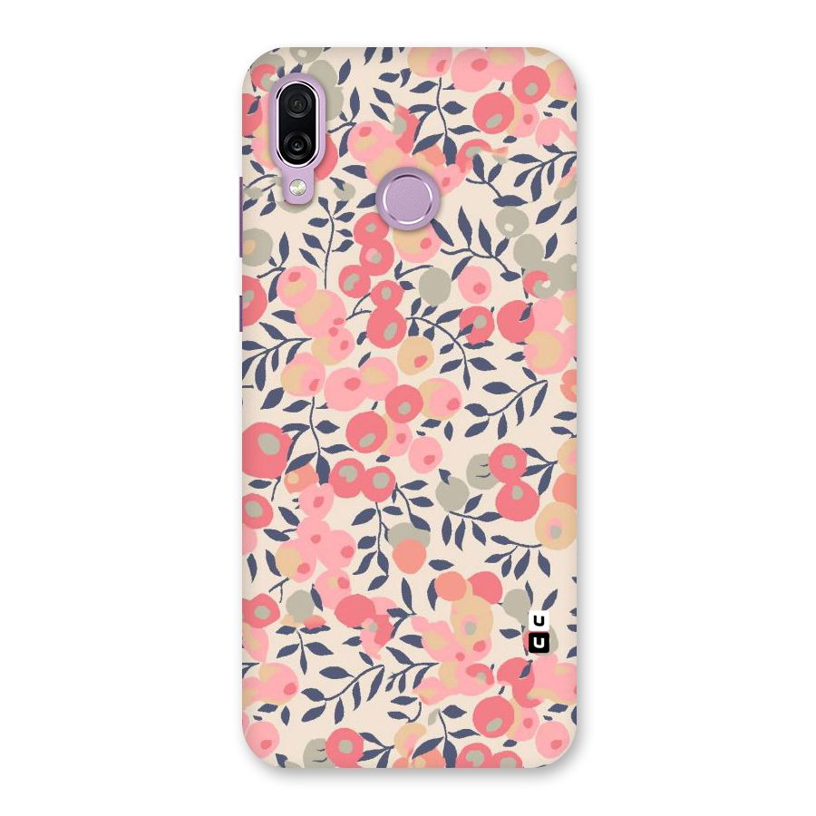 Pink Leaf Pattern Back Case for Honor Play