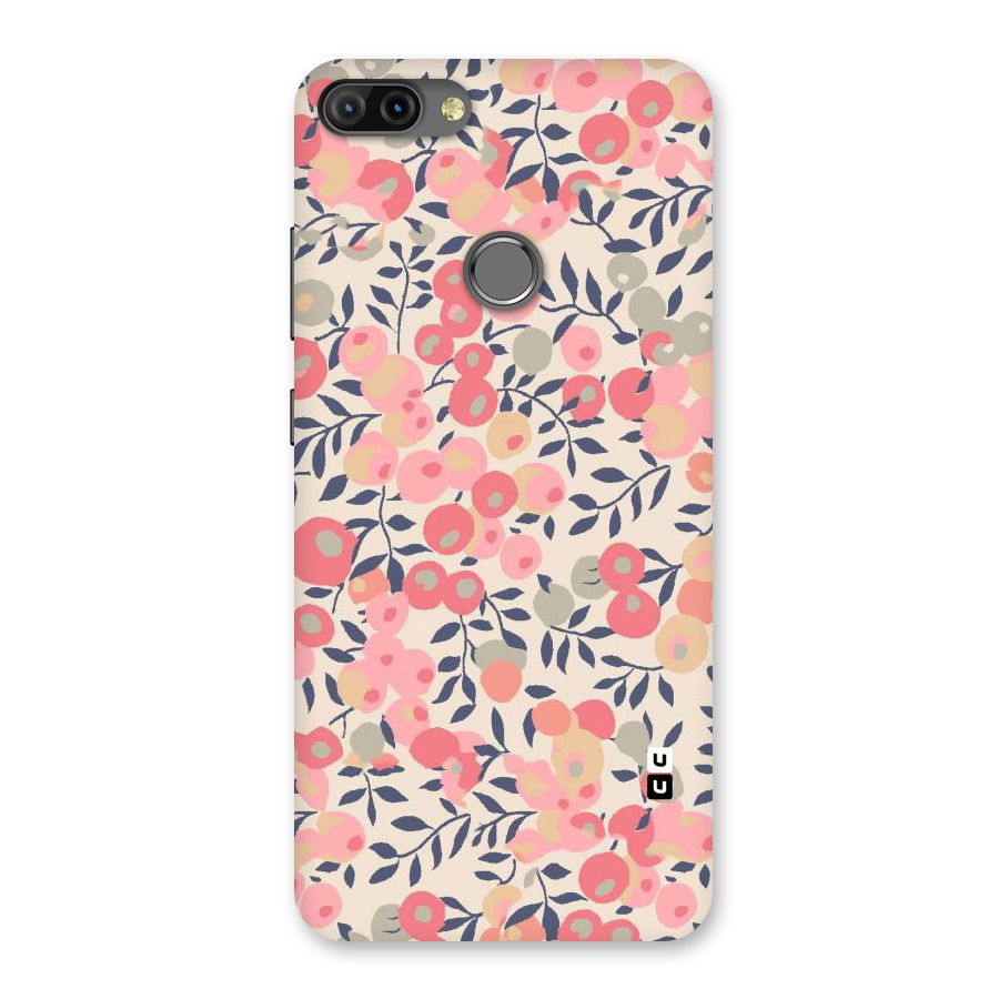 Pink Leaf Pattern Back Case for Infinix Hot 6 Pro