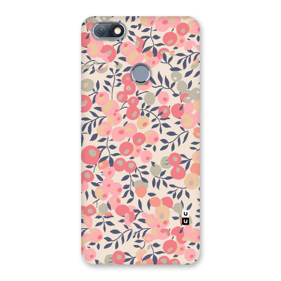 Pink Leaf Pattern Back Case for Infinix Note 5