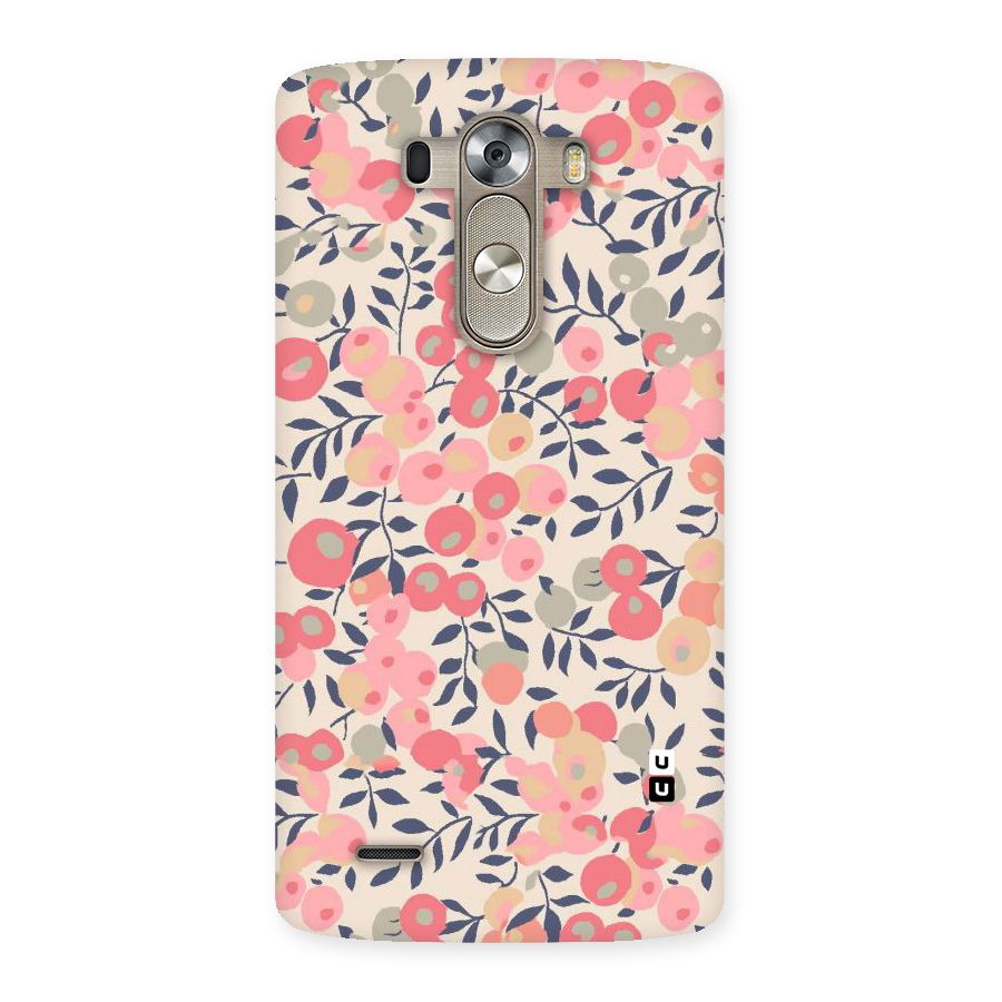 Pink Leaf Pattern Back Case for LG G3