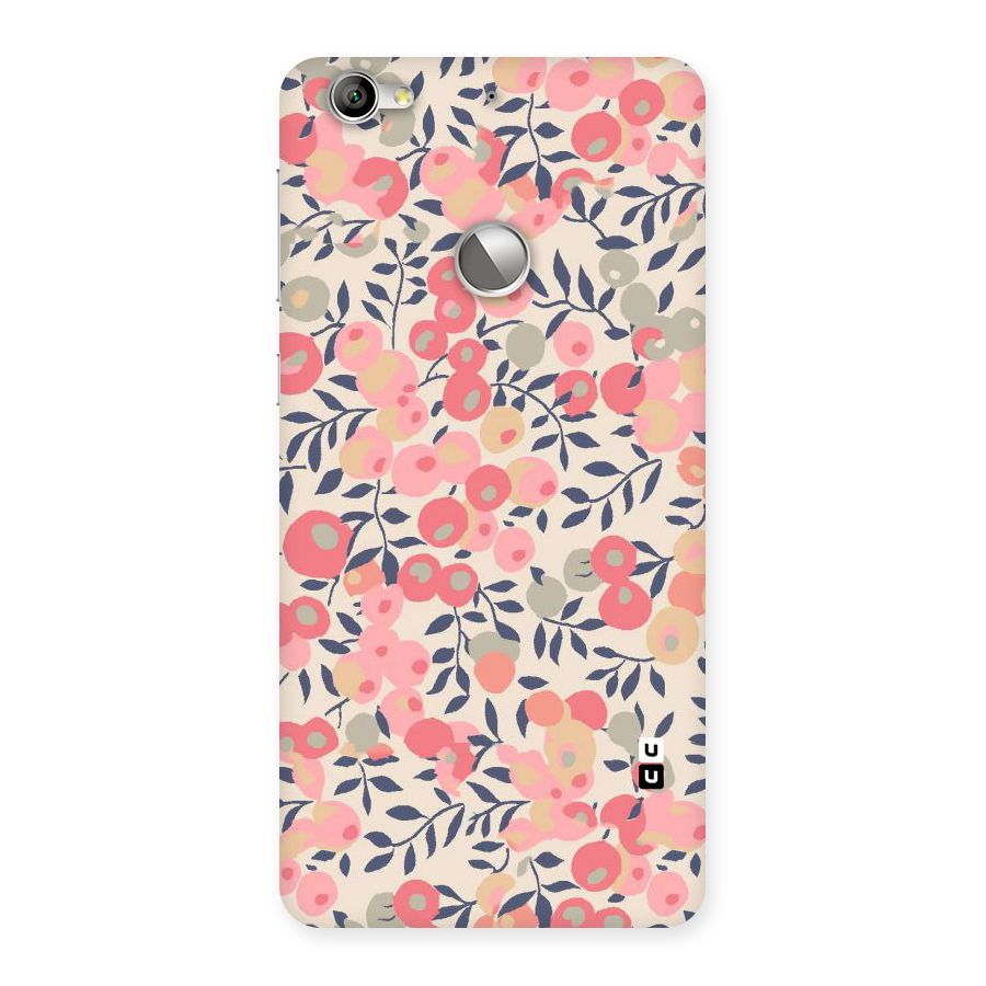 Pink Leaf Pattern Back Case for LeTV Le 1s