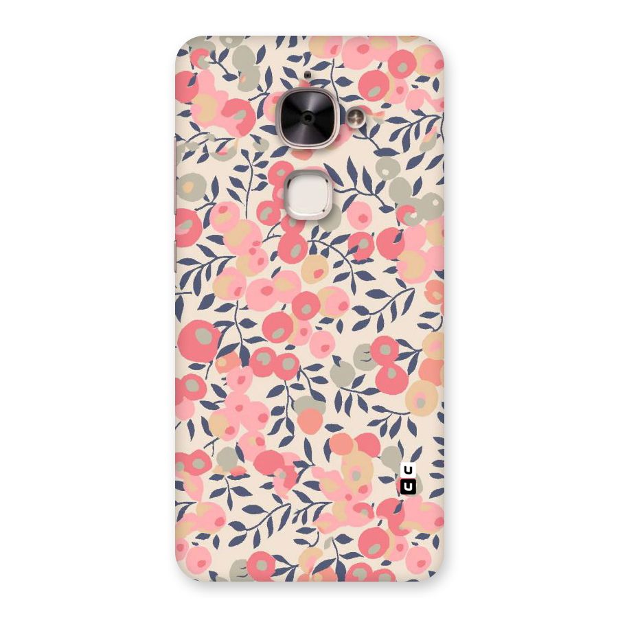 Pink Leaf Pattern Back Case for Le 2