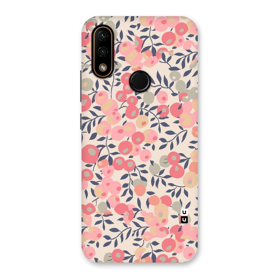Pink Leaf Pattern Back Case for Lenovo A6 Note
