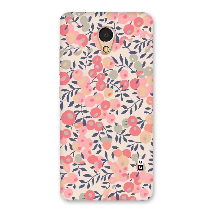 Pink Leaf Pattern Back Case for Lenovo P2