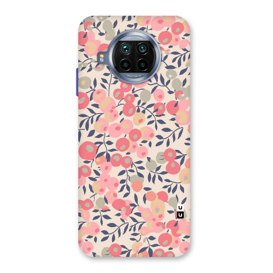Pink Leaf Pattern Back Case for Mi 10i