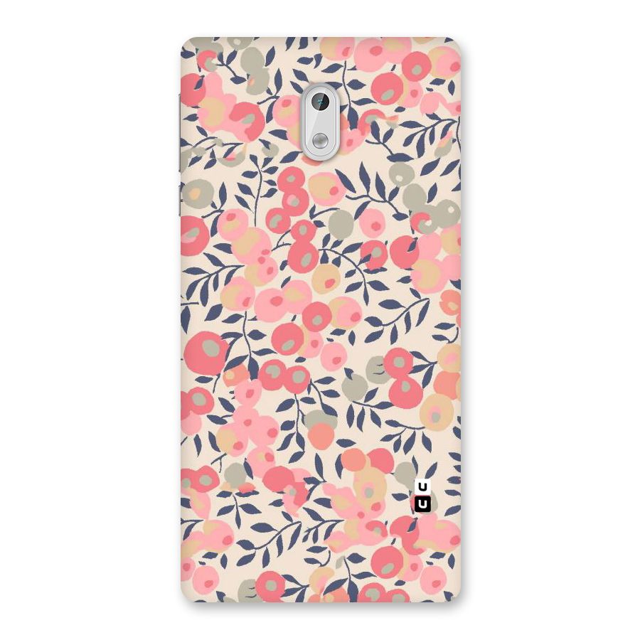 Pink Leaf Pattern Back Case for Nokia 3