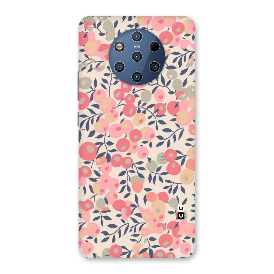 Pink Leaf Pattern Back Case for Nokia 9 PureView