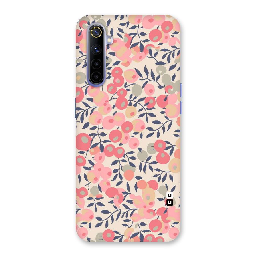 Pink Leaf Pattern Back Case for Realme 6i